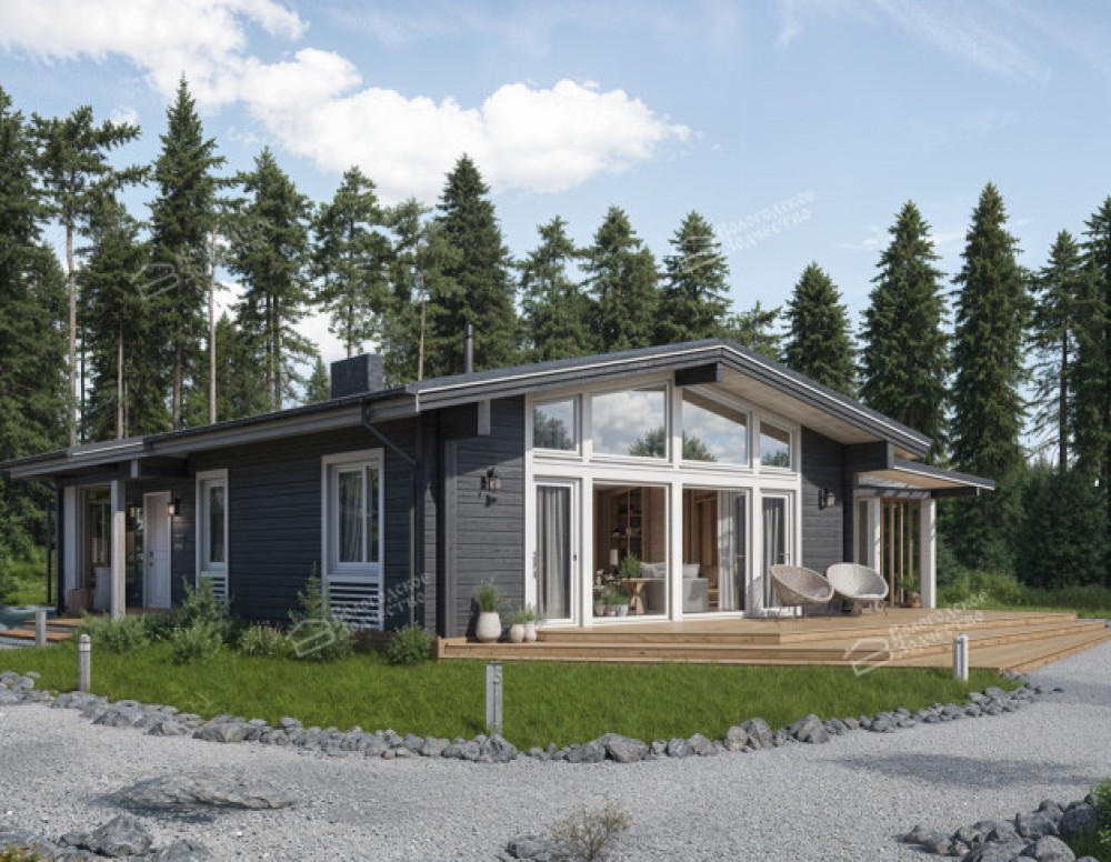 Дом из клееного бруса VZ-374